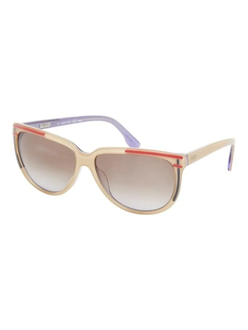 Fendi Sunglasses Beige Red Purple Acetate 1- Eyewear